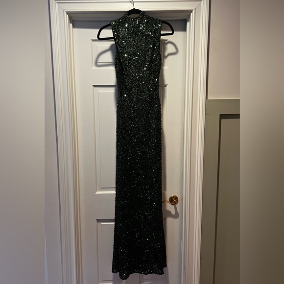 Camila Coelho Collection Emma Maxi Dress in Dark Olive - can ship before NYE! - Picture 5 of 9